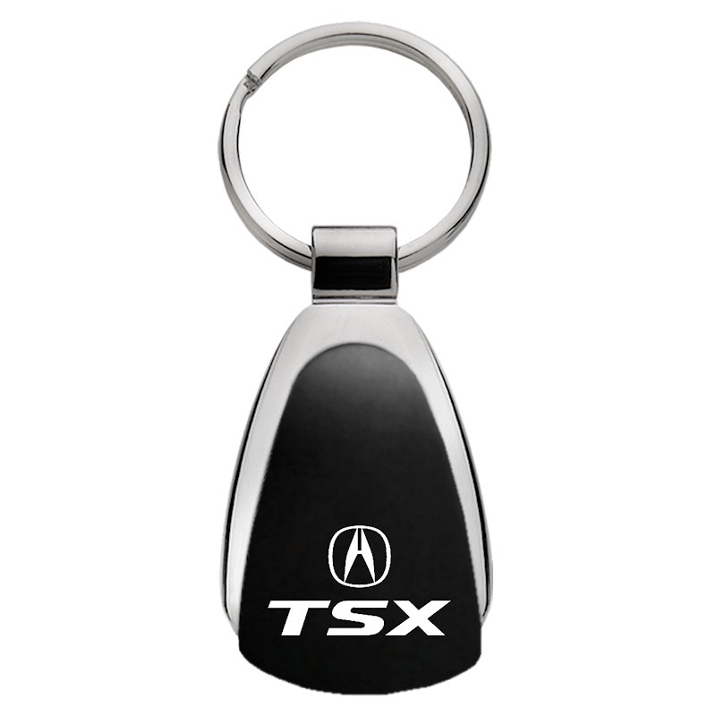 Acura TSX Tear Drop Key Ring (Black)