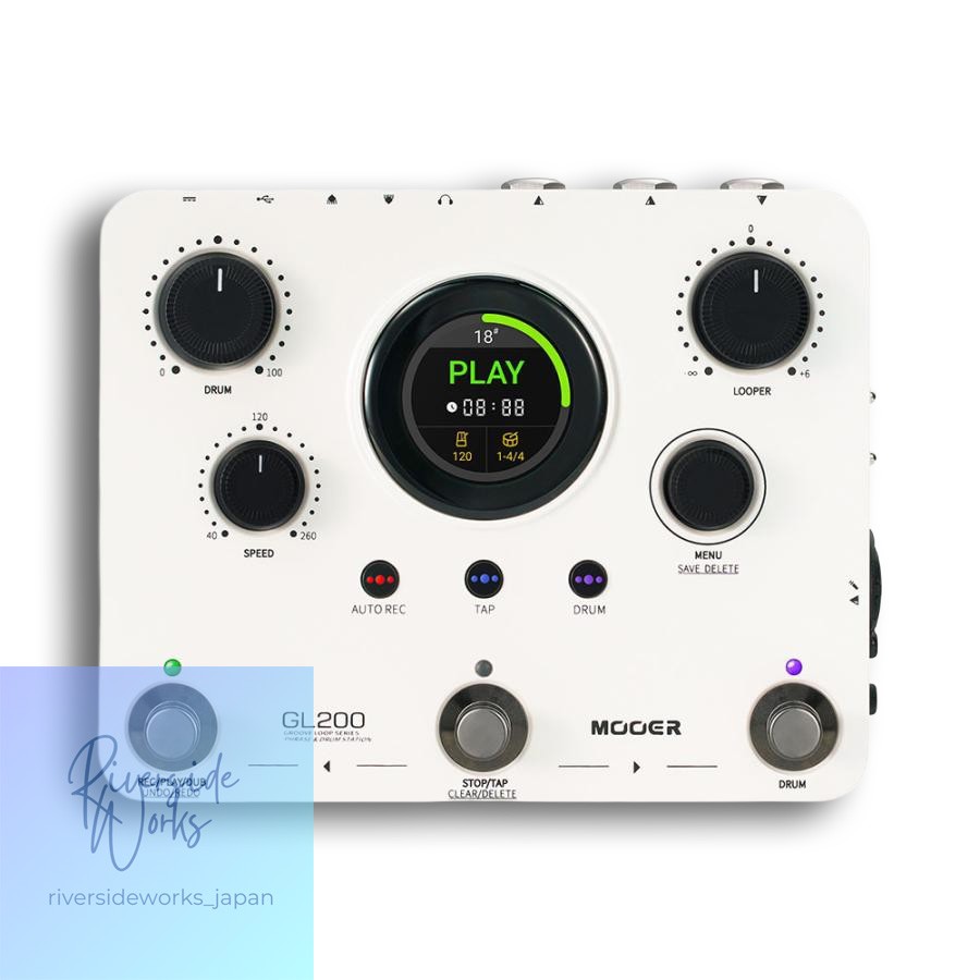 Mooer GL200 Stereo Looper Drum Machine Pedal Effect