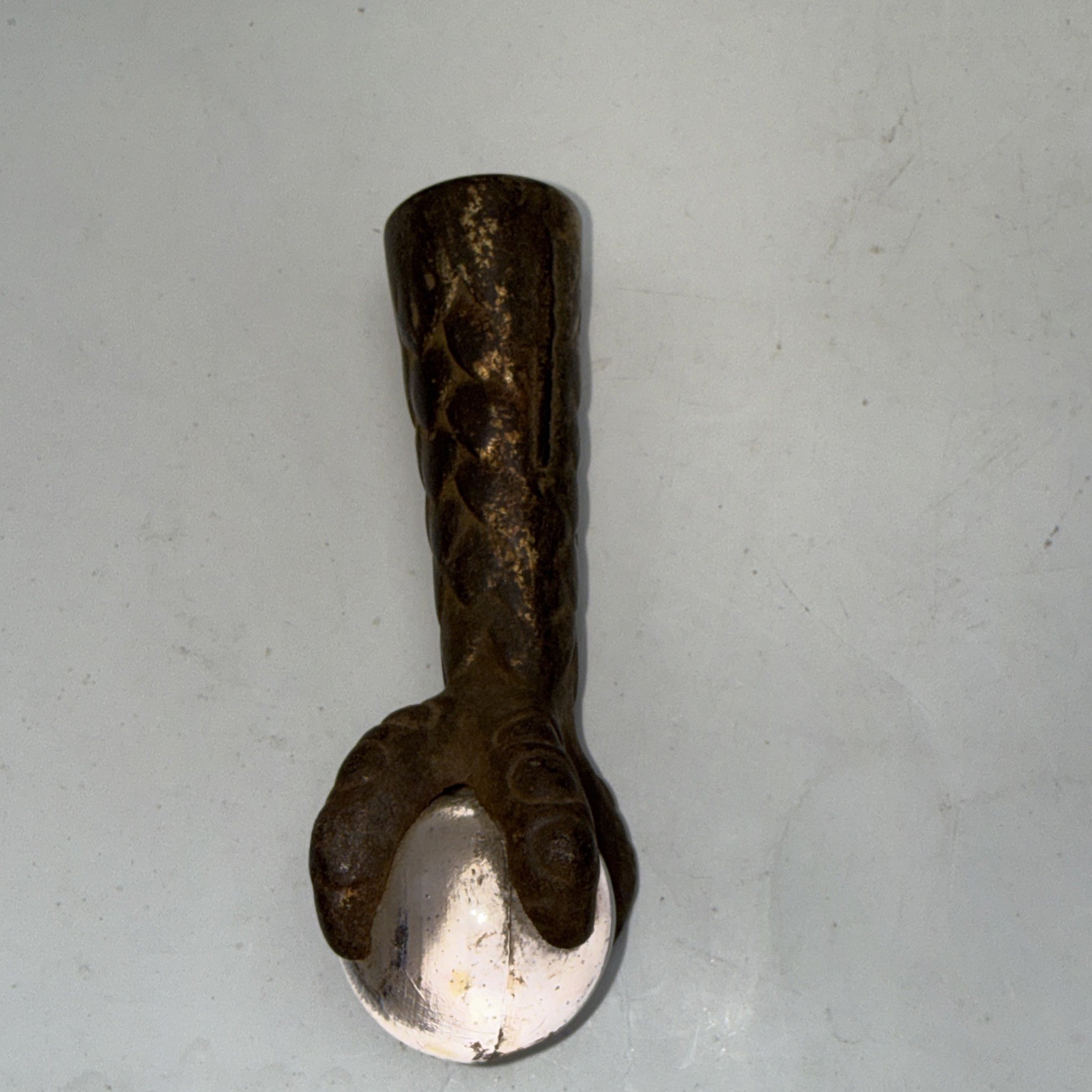 3 Cast Iron Claw And Ball Feet For Stool Or Table