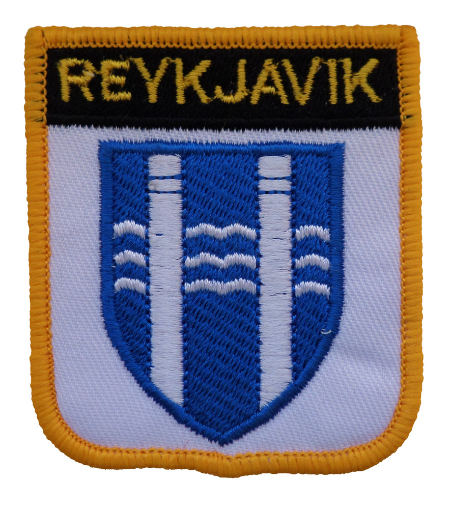 Reykjavik Iceland Shield Embroidered Patch