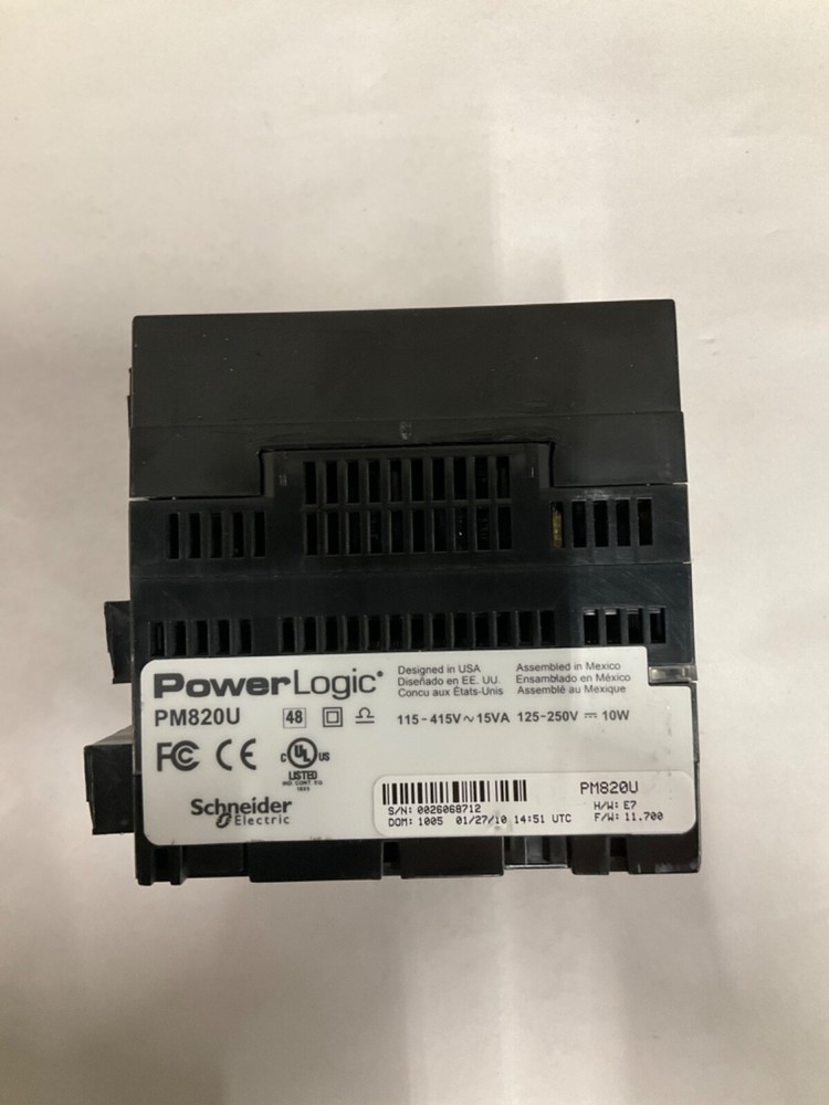 Schneider Electric PowerLogic PM820U w/ PM8RDA