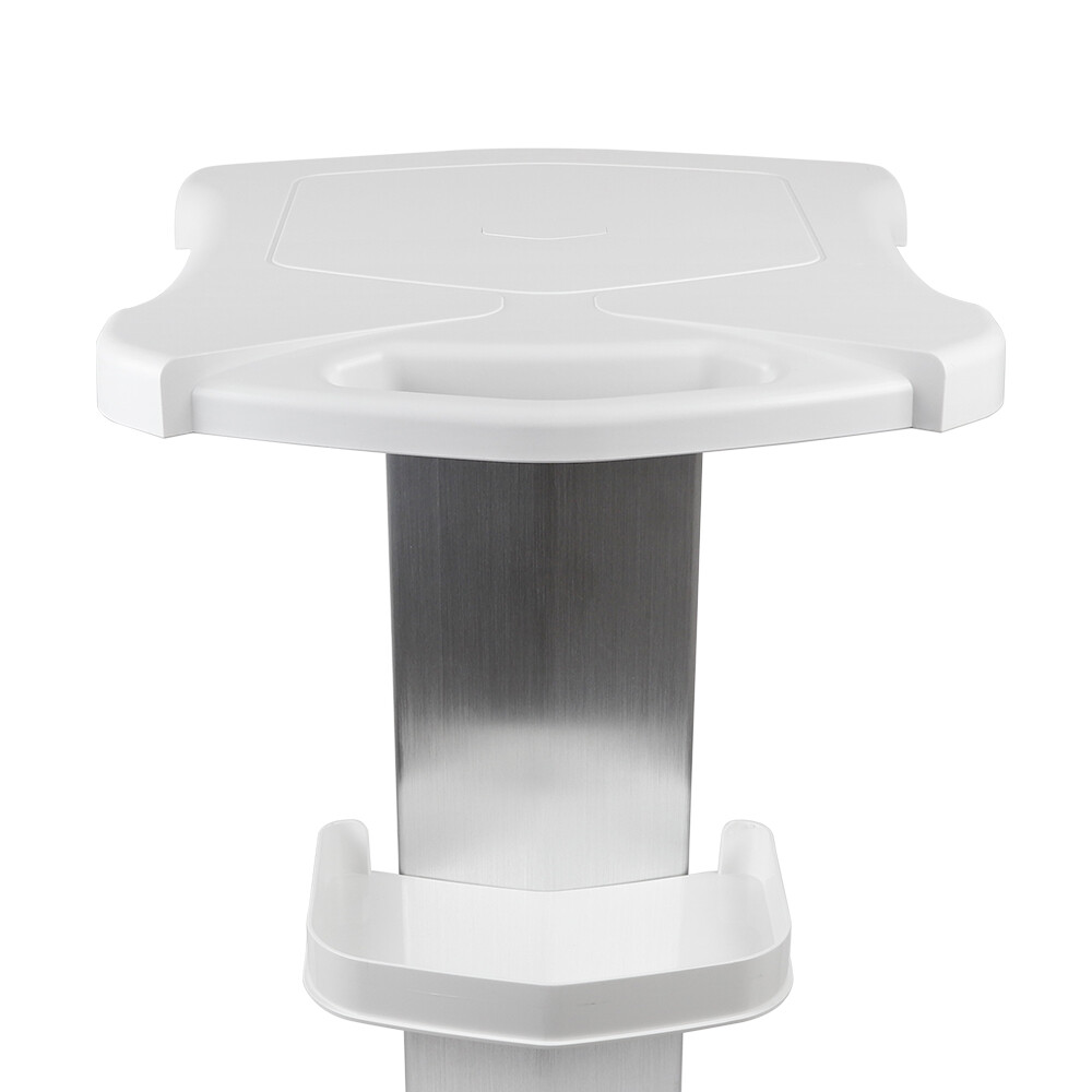 Mobile Trolley Medical Cart Medical Rolling Stand Storage Shelf w/ 4 Wheels