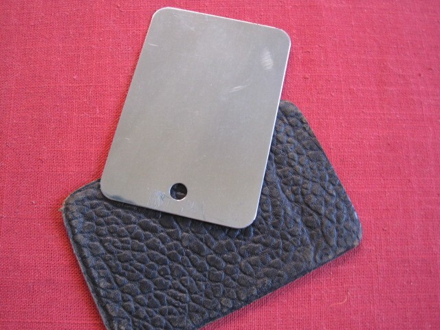 WW2 Chrome Mirror in Leather Case