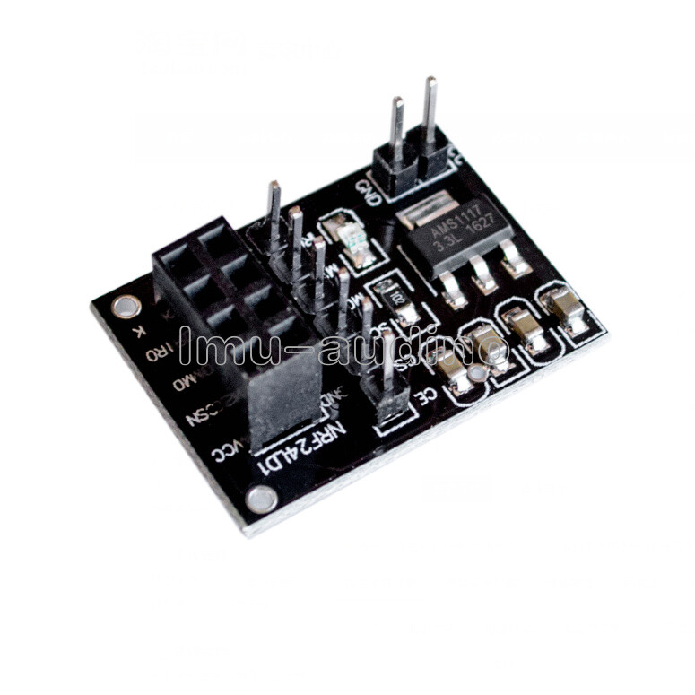 NRF24L01+ 2.4GHz RF Wireless Transceiver Module + 8Pin Socket Adapter Board