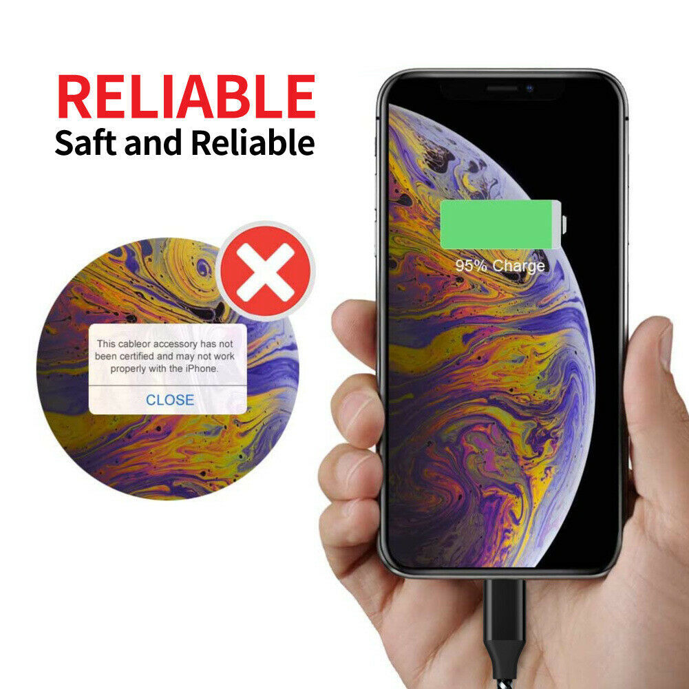 Fast Charger Cable Heavy Duty For iPhone 13 12 11 X XR 8 Charging Cord wholesale