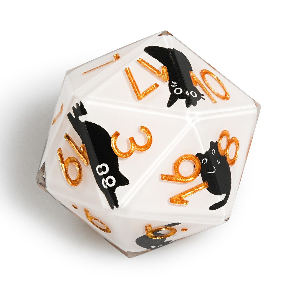 7 DND Dice Set Cute Cat Pattern Polyhedral Dice for Dungeons & Dragons Tabletop