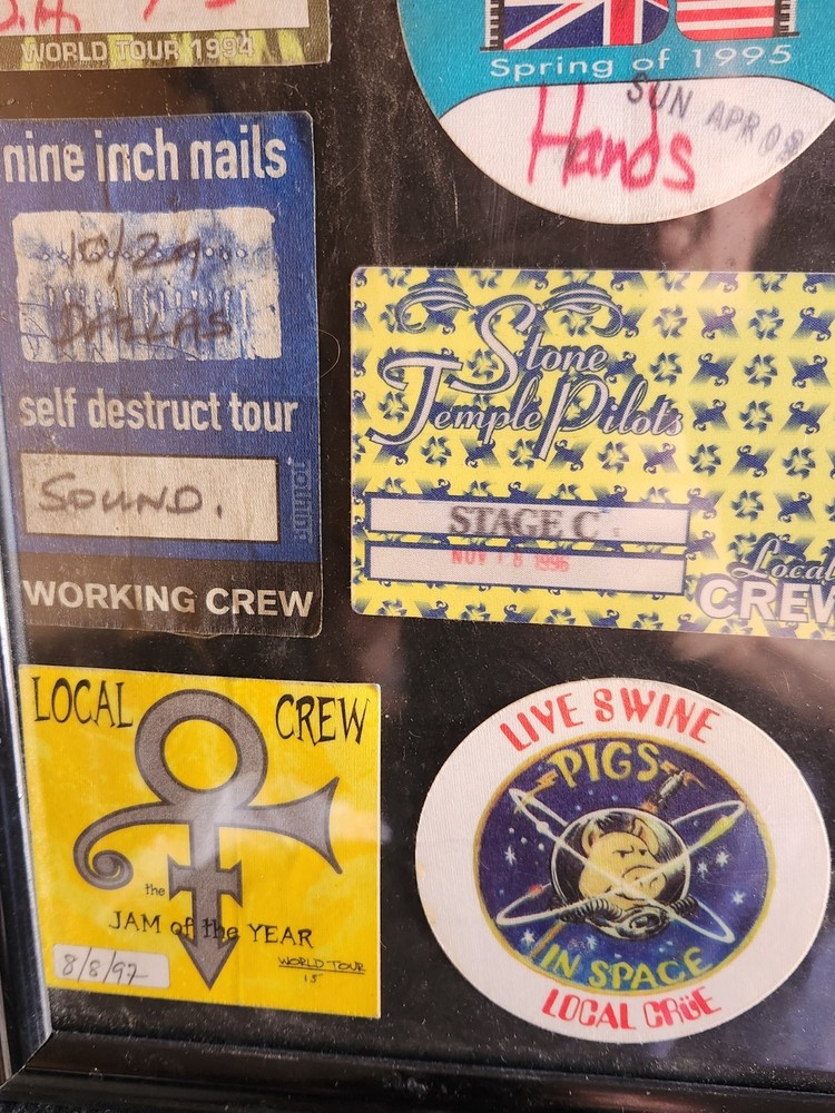 ROCK BAND CREW AND BACKSTAGE PASSES