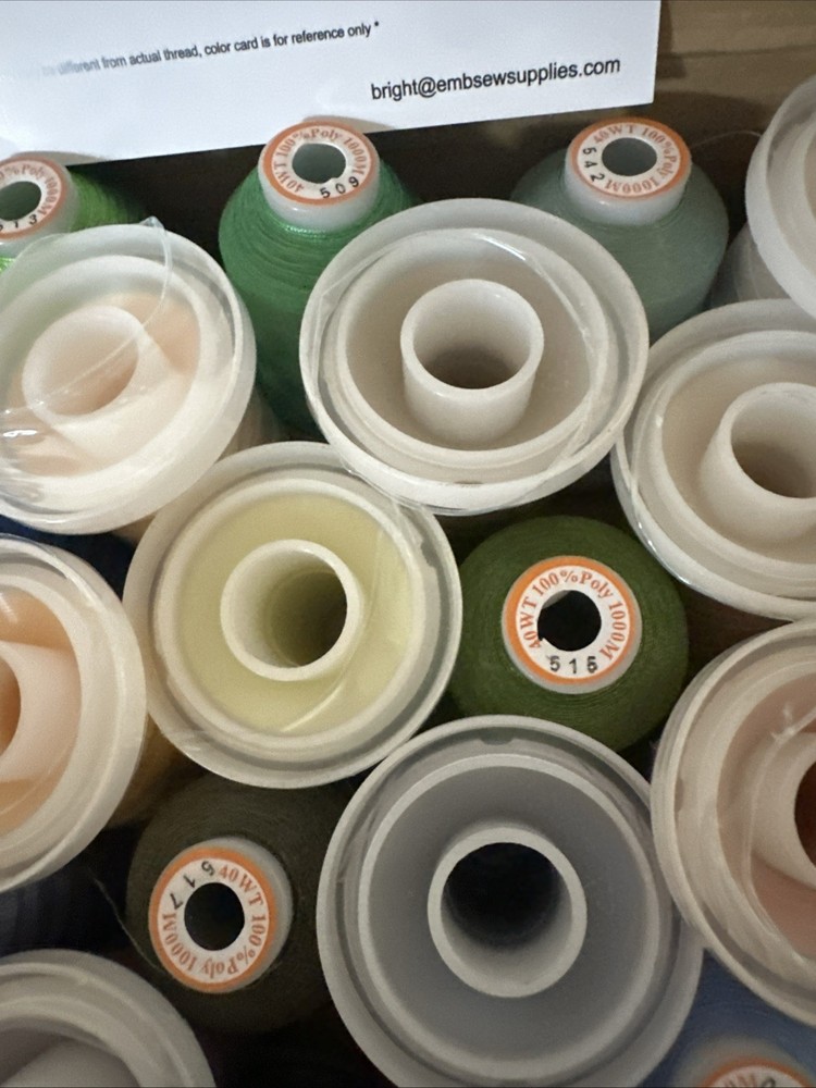 New Bro thread 63 Spools Polyester Machine Embroidery Thread Kit See Details
