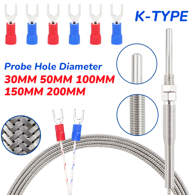 K-Type Thermocouple Probe Temperature Sensor Controller Sensor M8 Sensor Probe