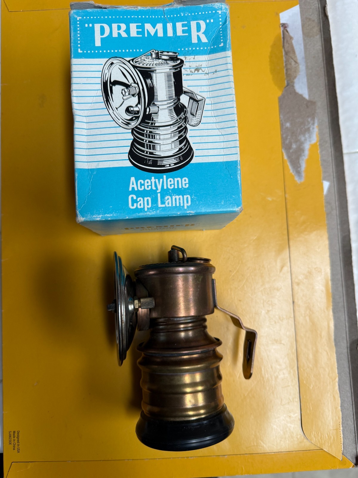 NOS Premier Carbide  Lamp in Box