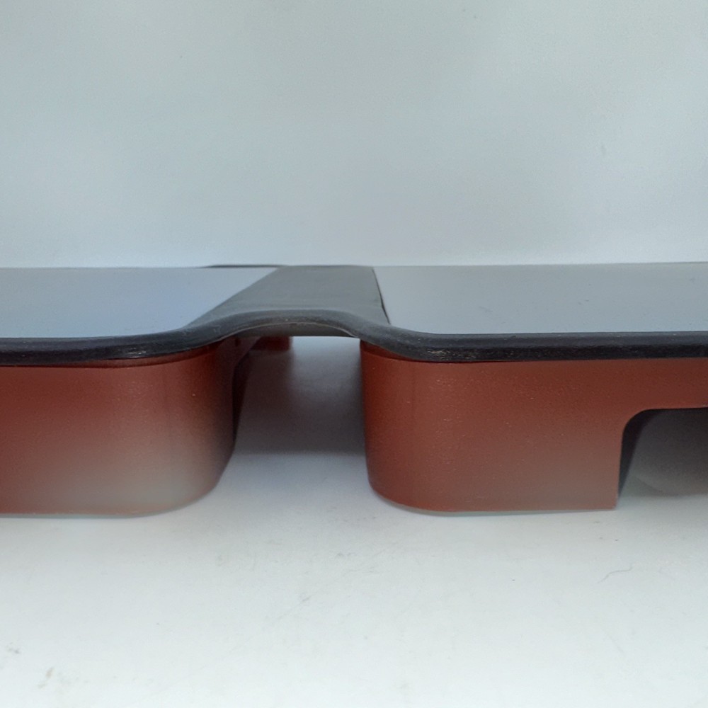 RUST RED Hotmat Connect Modular 2 Dish Foldable Hot Warming Tray