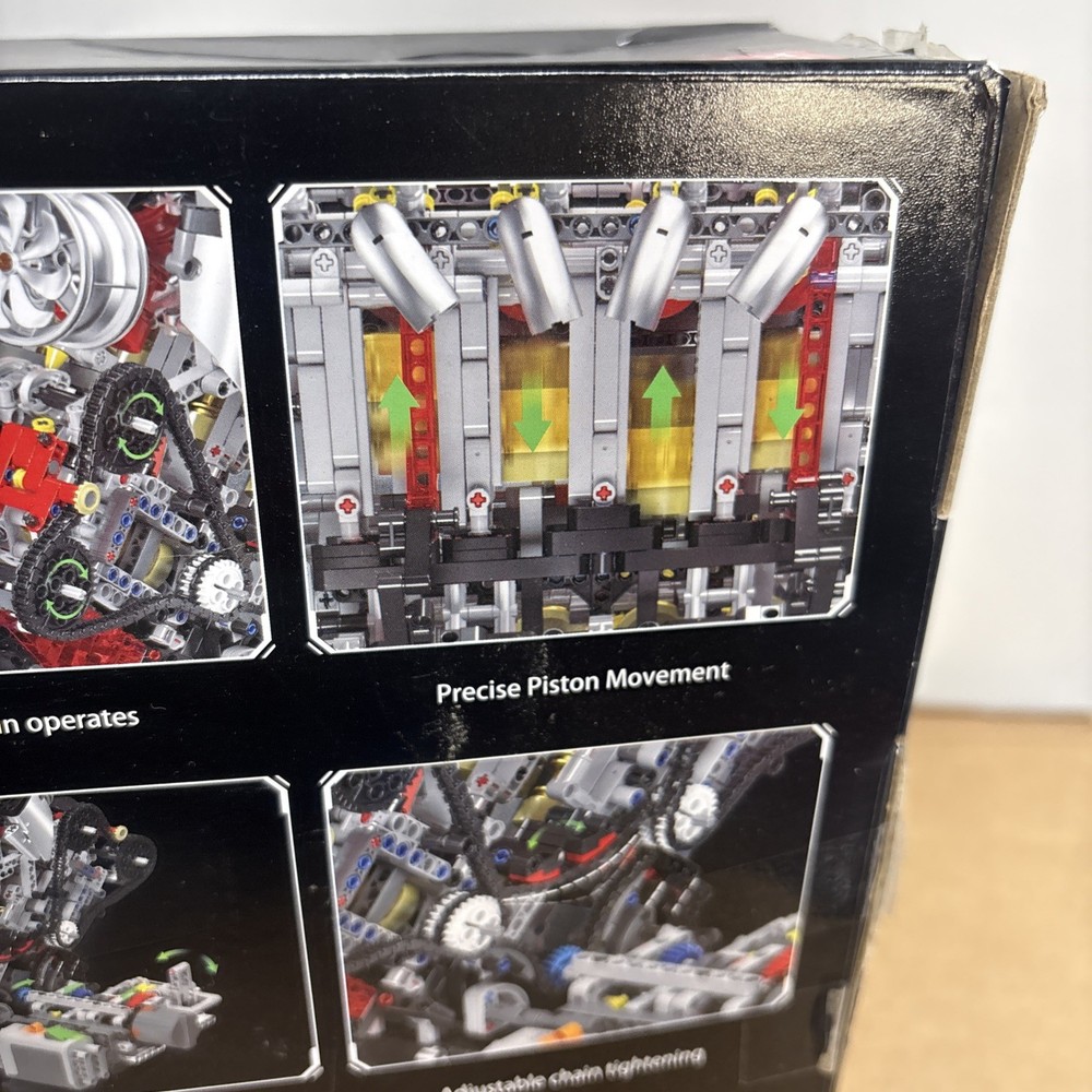 Mould King V8 Engine Model kit 10130 Motorized Car Building Blocks Open Box