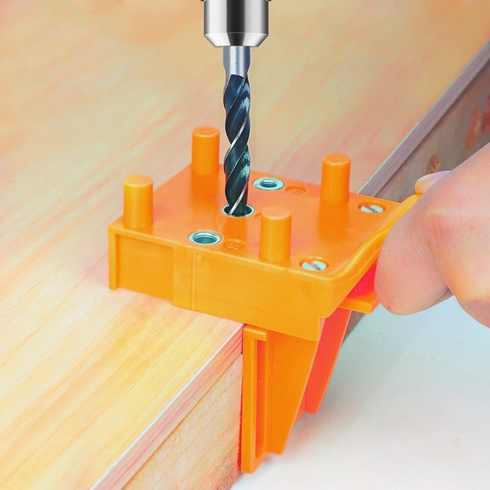 Adjustable Wood Drill Locator for Precise Hole Punching with 6 8 10mm Bits