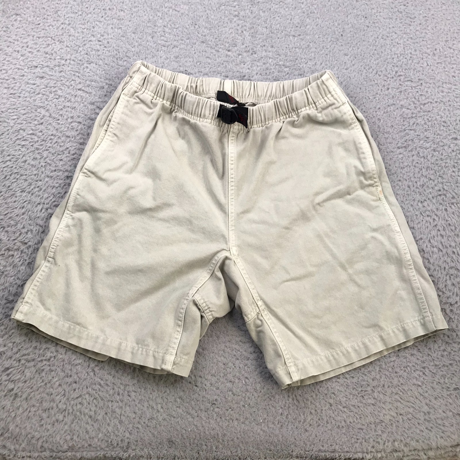 Gramicci Vintage G Series Shorts Mens M Khaki 8" Cotton Belted Hiking Climbing