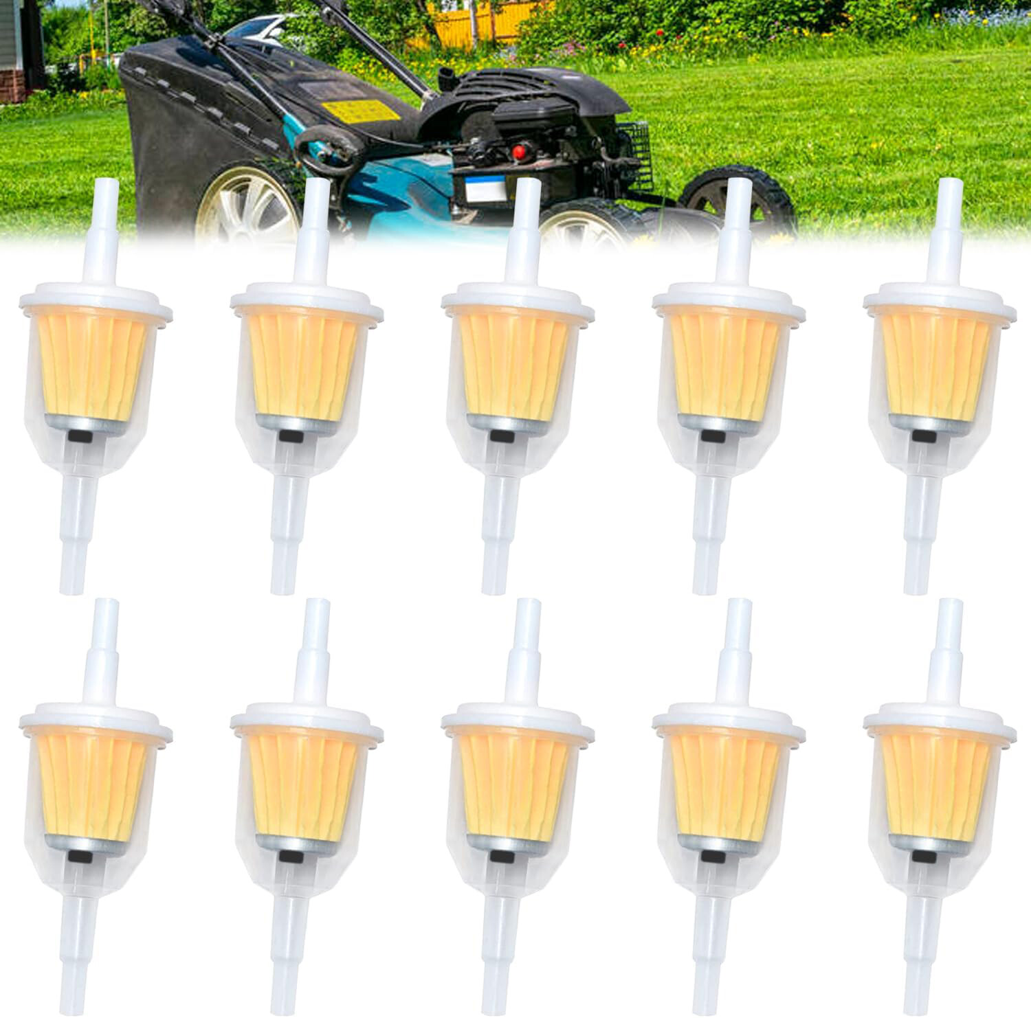 20Pcs Motor Inline Gas Oil Fuel Filter Small Engine For 1/4'' 5/16" Line US