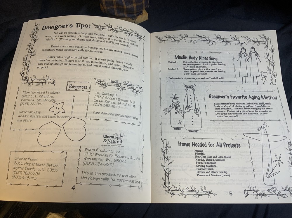 Tiny Treasures ‘A Treasured Friendship’ Pattern Book With 1 Doll