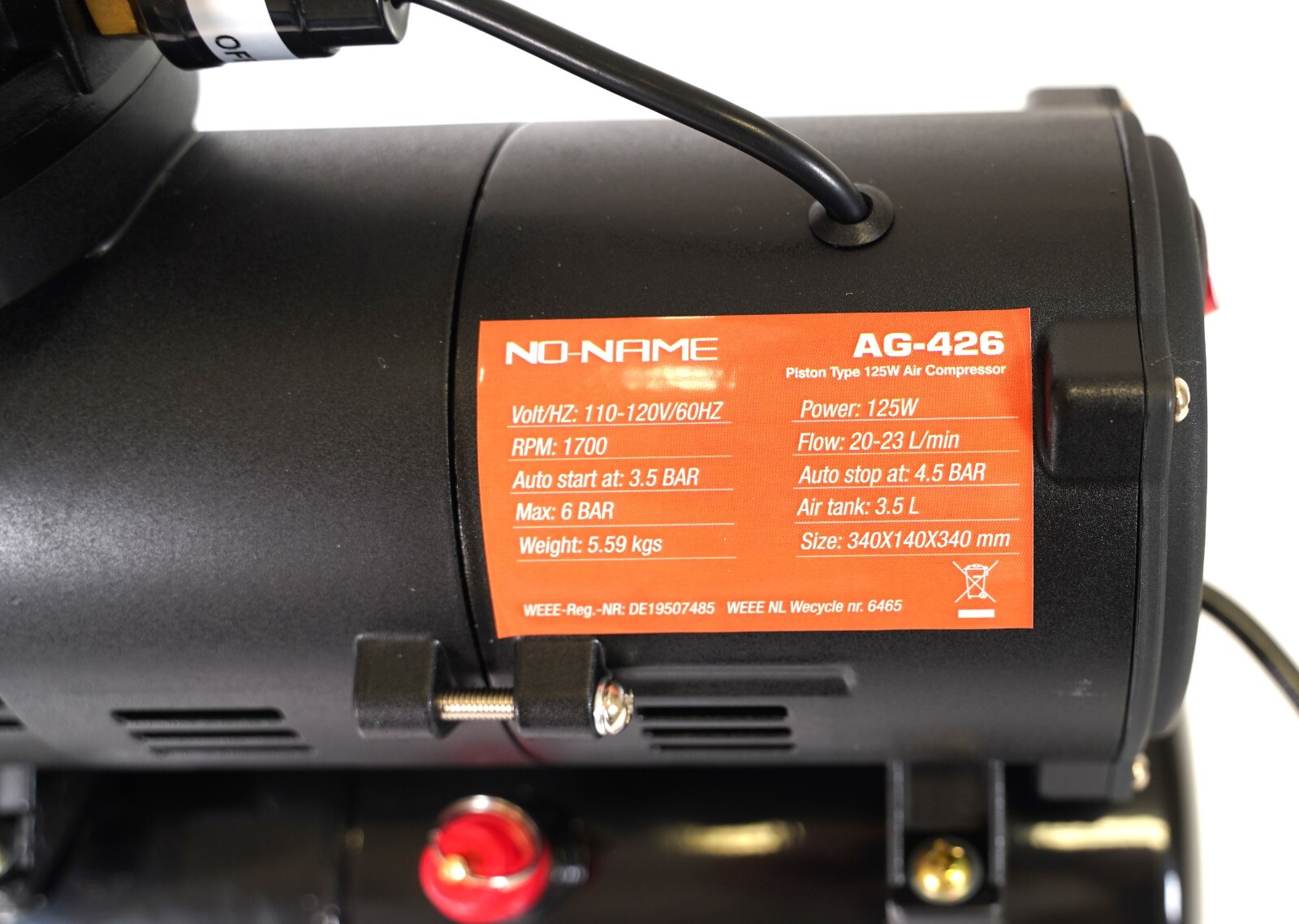 Cool Tooty Quiet Airbrush Compressor by NO-NAME Brand w/ air tank oilless design