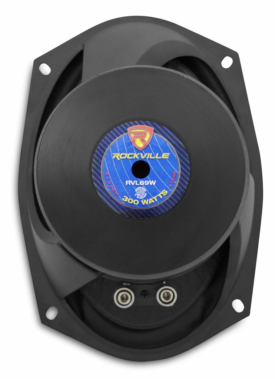(2) Rockville RVL69W 6x9" 600w Cast Aluminum Car Subwoofers Sub Woofers