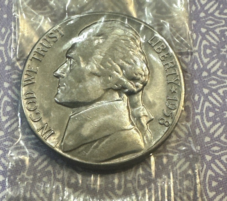 1958 D Jefferson Nickel  Uncirculated