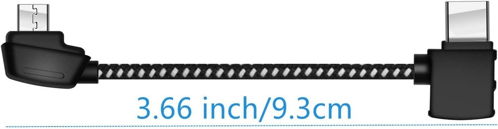 3.66" Micro AB to USB-C Remote Controller Cable for DJI Mavic Mini, Mavic 2, Pro