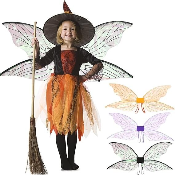 Fairy Wings for Adults, , Halloween Dress up Fairy Costumes Women Sparkling