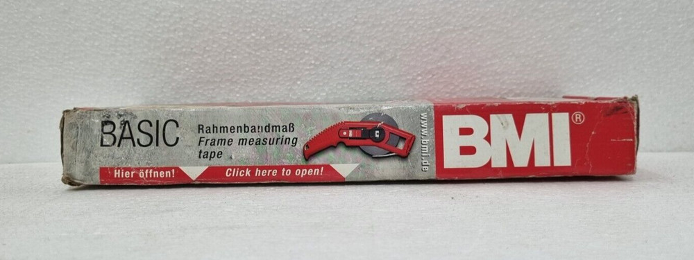 BMI BASIC 30M WHITE STEEL, COMPACT FRAME MEASURING TAPE