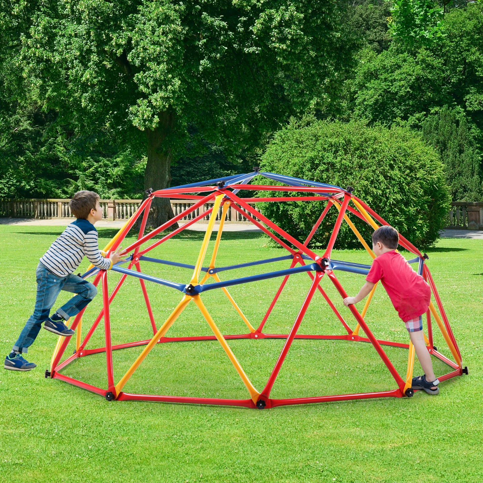 6FT Climbing Dome monkey bars Play Ground Outdoor for Kids 3-8 Years