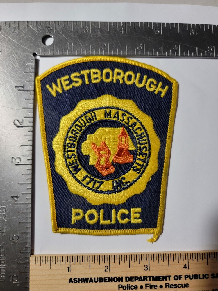 MK1 B3 Police patch Massachusetts Westborough