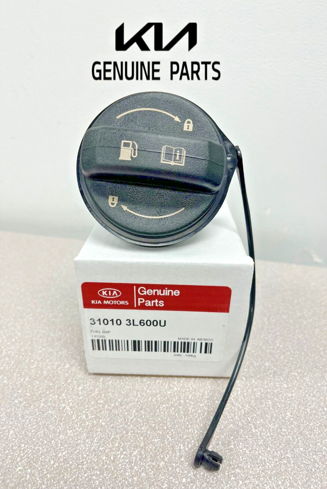 Genuine OEM Kia Gas Fuel Cap 31010-3L600U