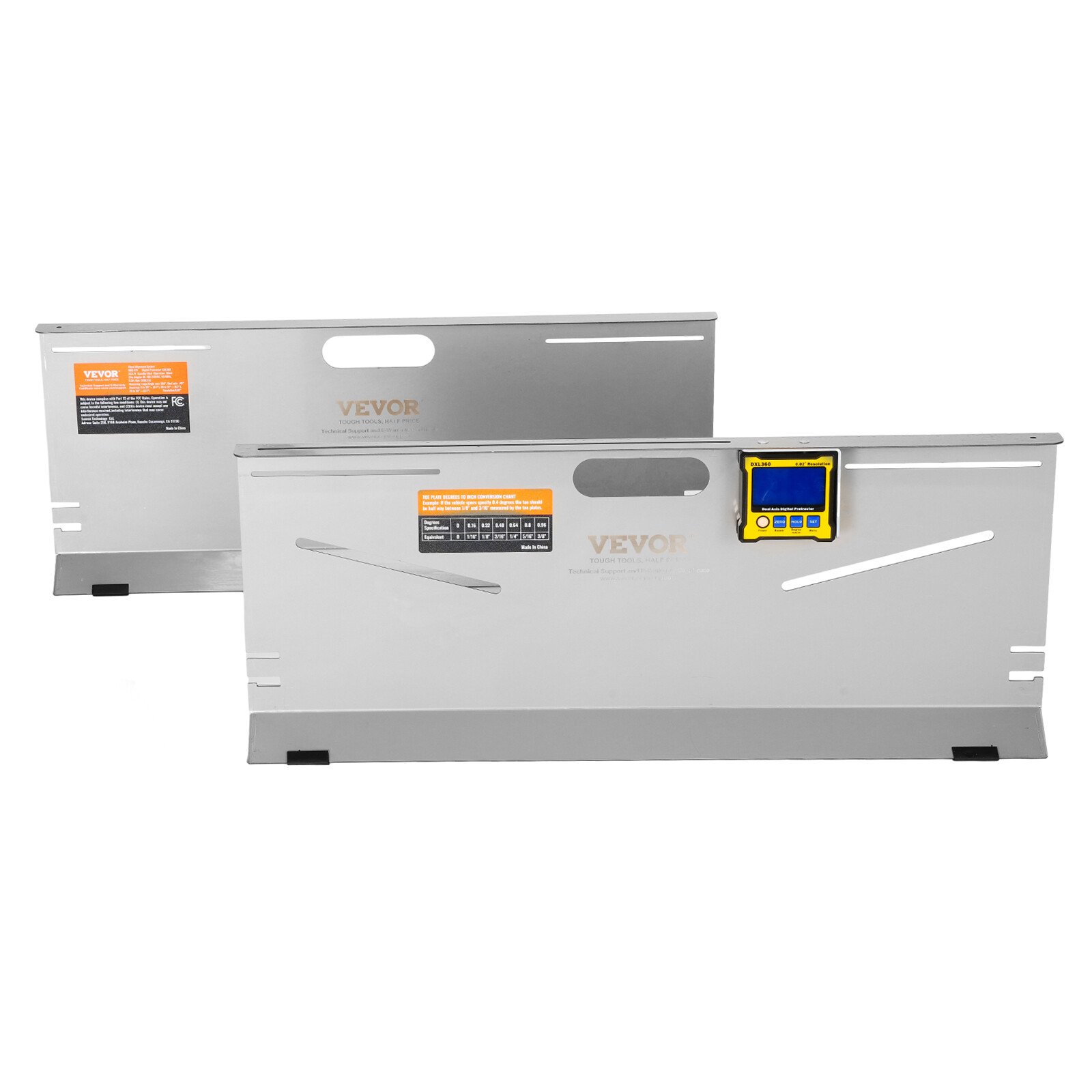 VEVOR Wheel Alignment Tool Camber/Caster/Toe Gauge Toe Plates Measuring Tapes