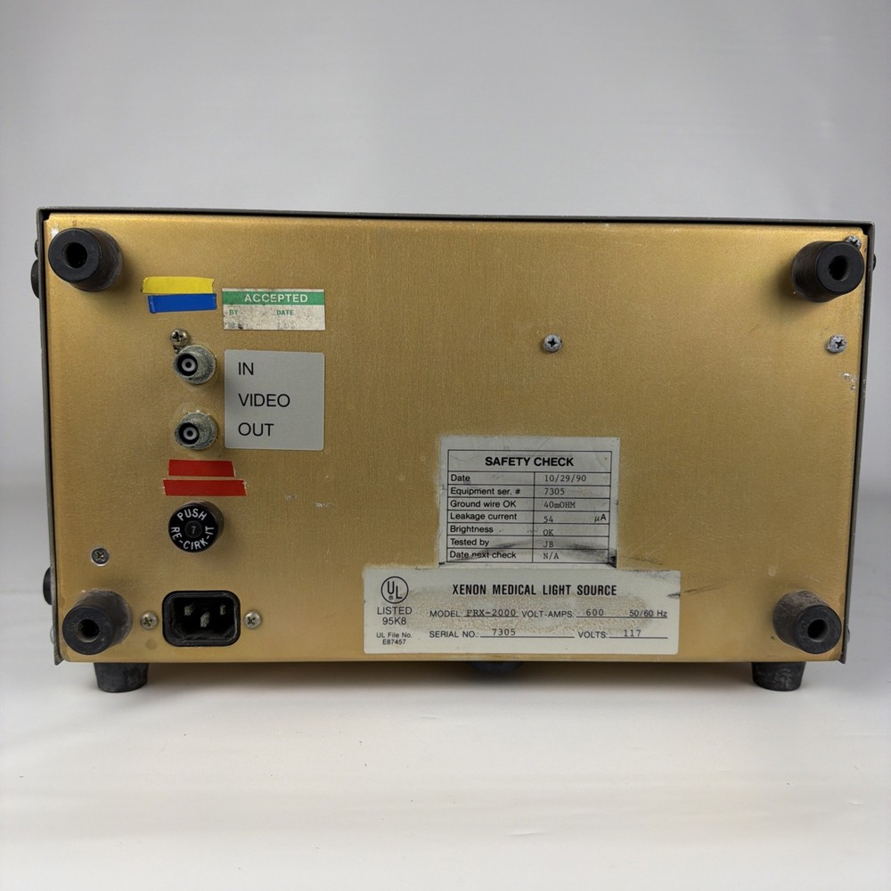 WECK FRX-2000 Wecklite 300 Xenon Medical Light Source – Untested
