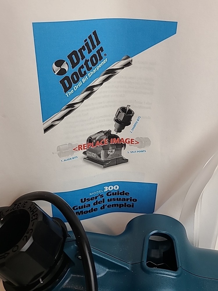 Drill Doctor Model 300 Bit Sharpener with Box, Instruction.