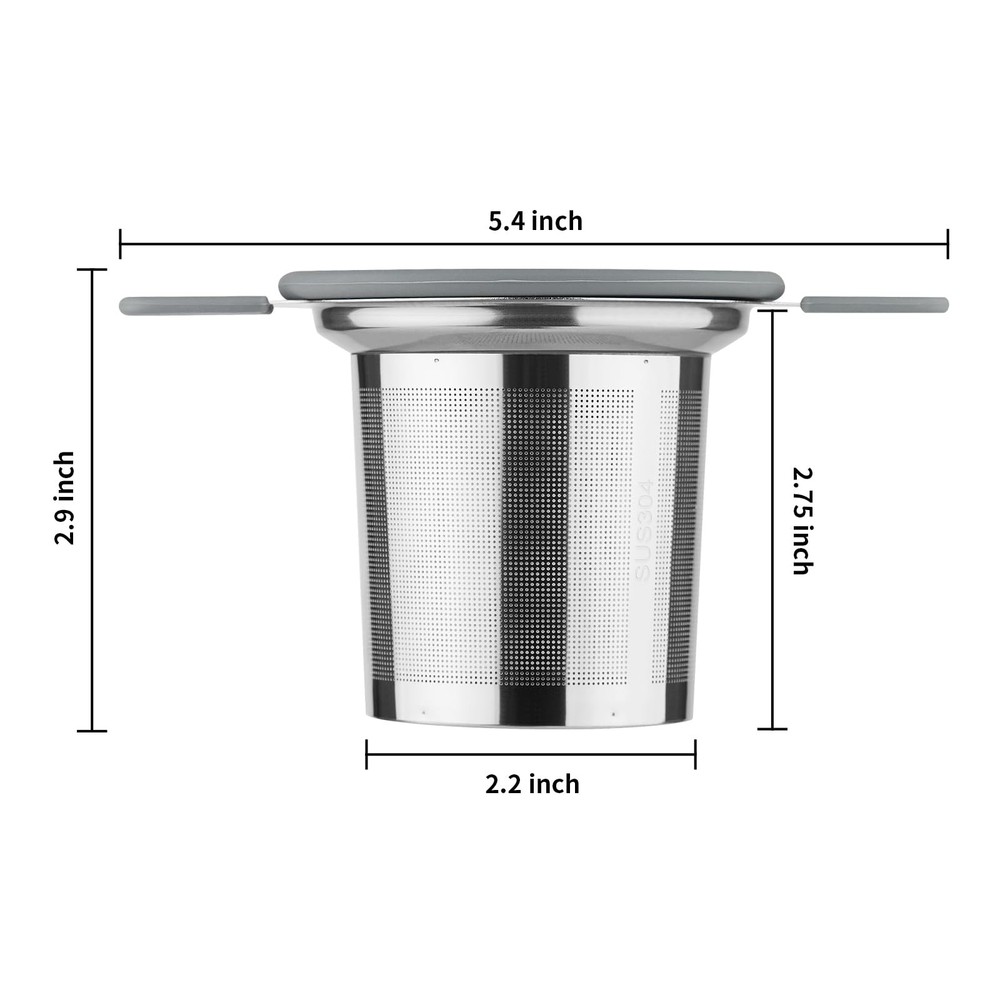 Ohtomber Tea Infuser Strainers, Stainless Steel Loose Leaf Silver