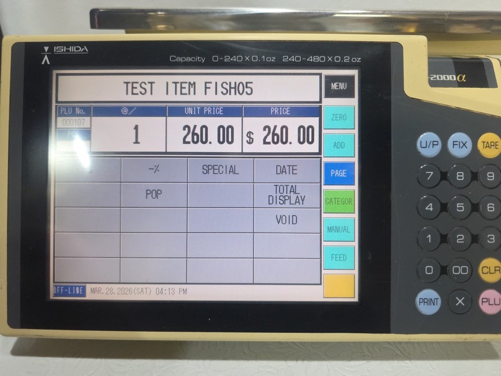 ishida scale SR-2000a