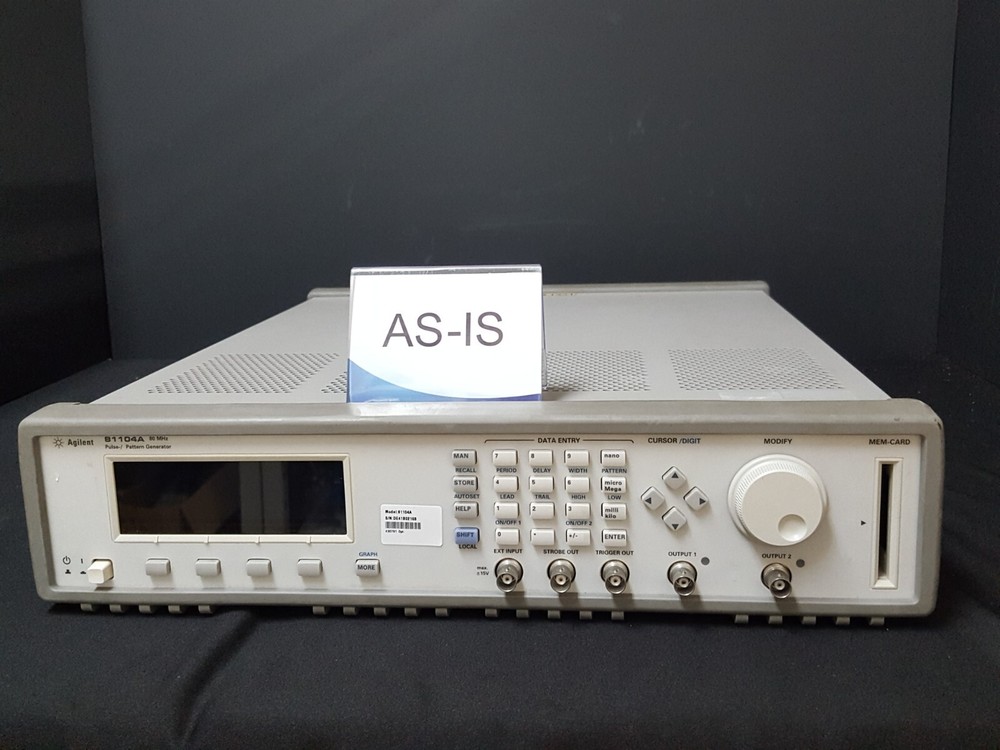 Agilent 81104A : 80 MHz Pulse-/ Pattern Generator, AS-IS (2168)