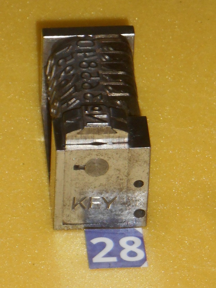 KEY | letterpress numbering machine | 28