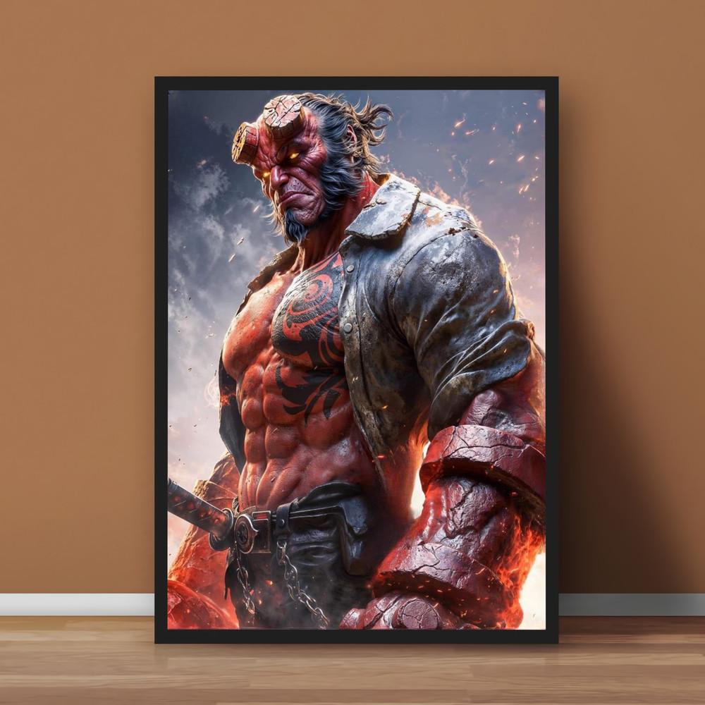 Hellboy Mignola Comic Poster Print - No Frame