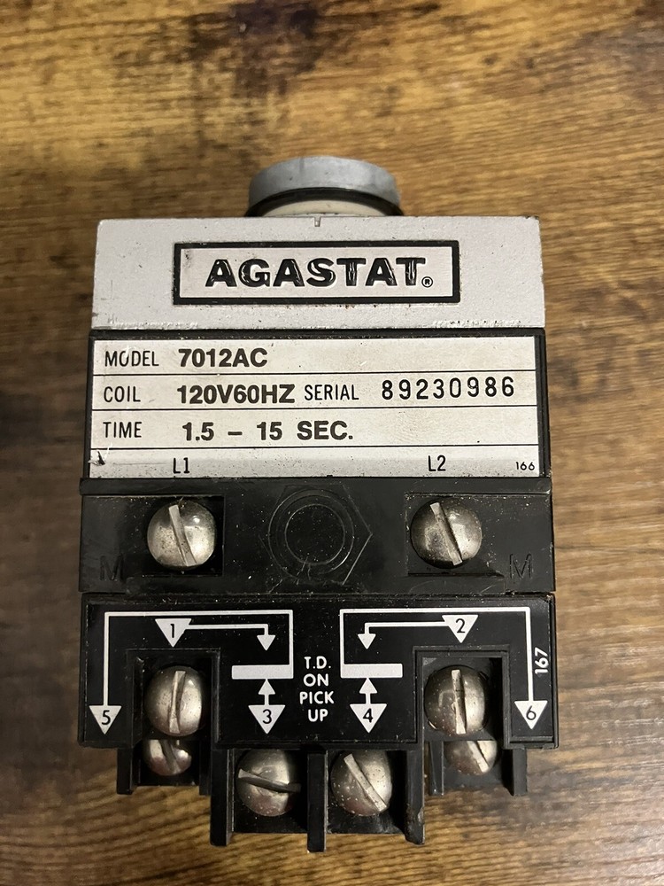 Agastat 7012AC  Electropneumatic Time Delay