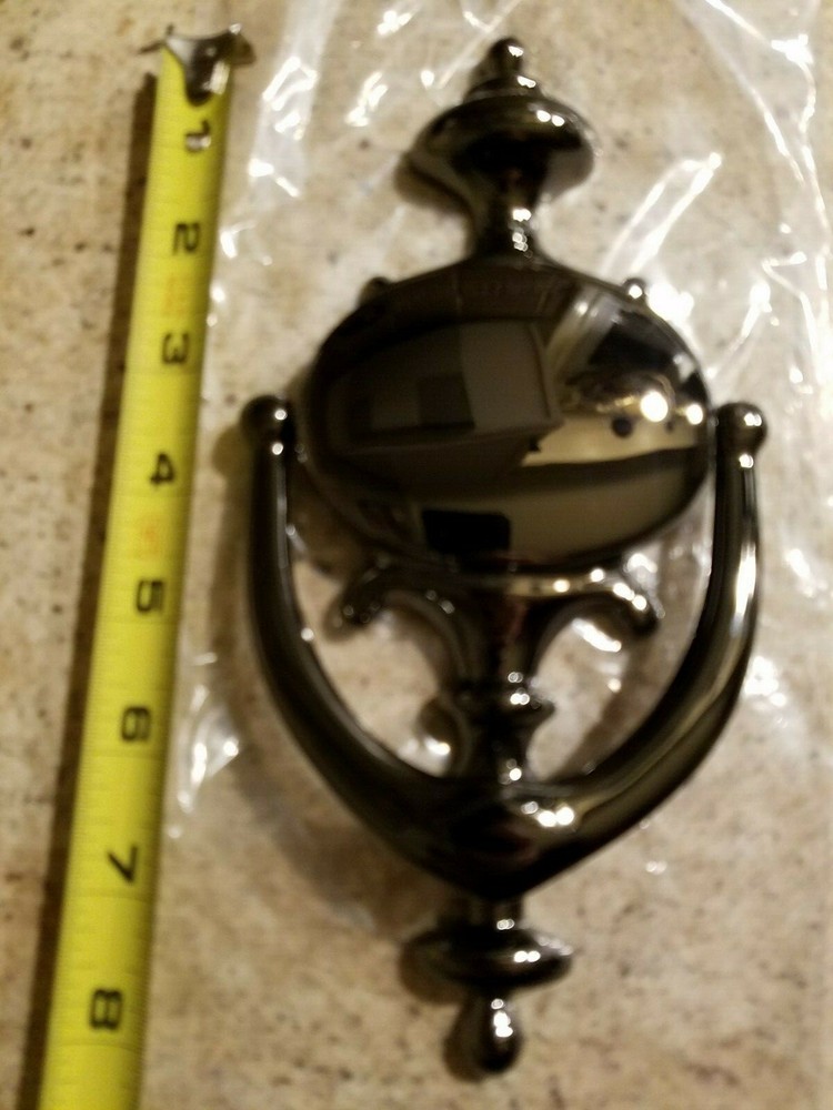 Solid Brass Doorknocker New in Box - Pewter finish
