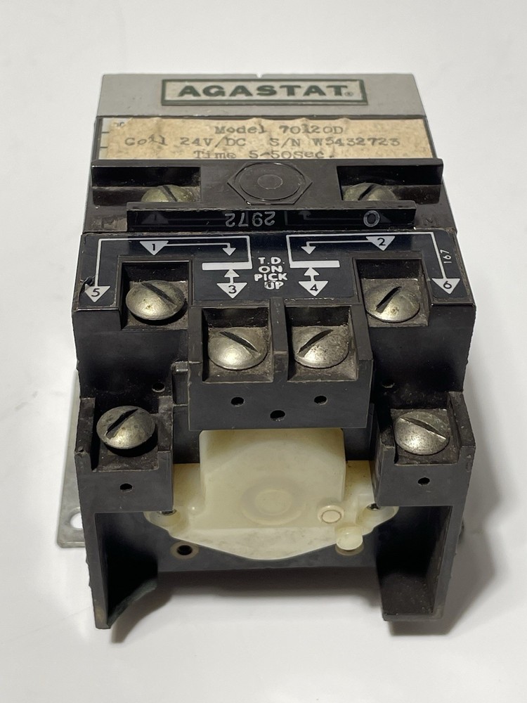 Agastat 70120D Time Delay Relay, 5-50 Second