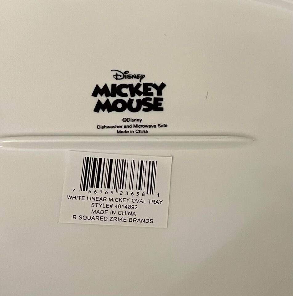 NEW Mickey Mouse Disney Large Oval Serving Platter