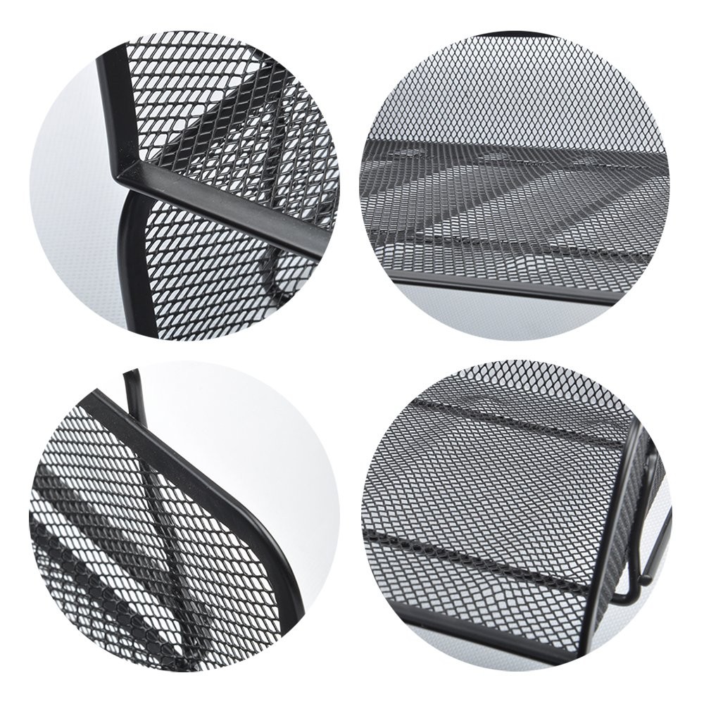 EASEPRES 4 Pack Stackable Desk Paper Tray, Metal Mesh Desktop Document Letter...
