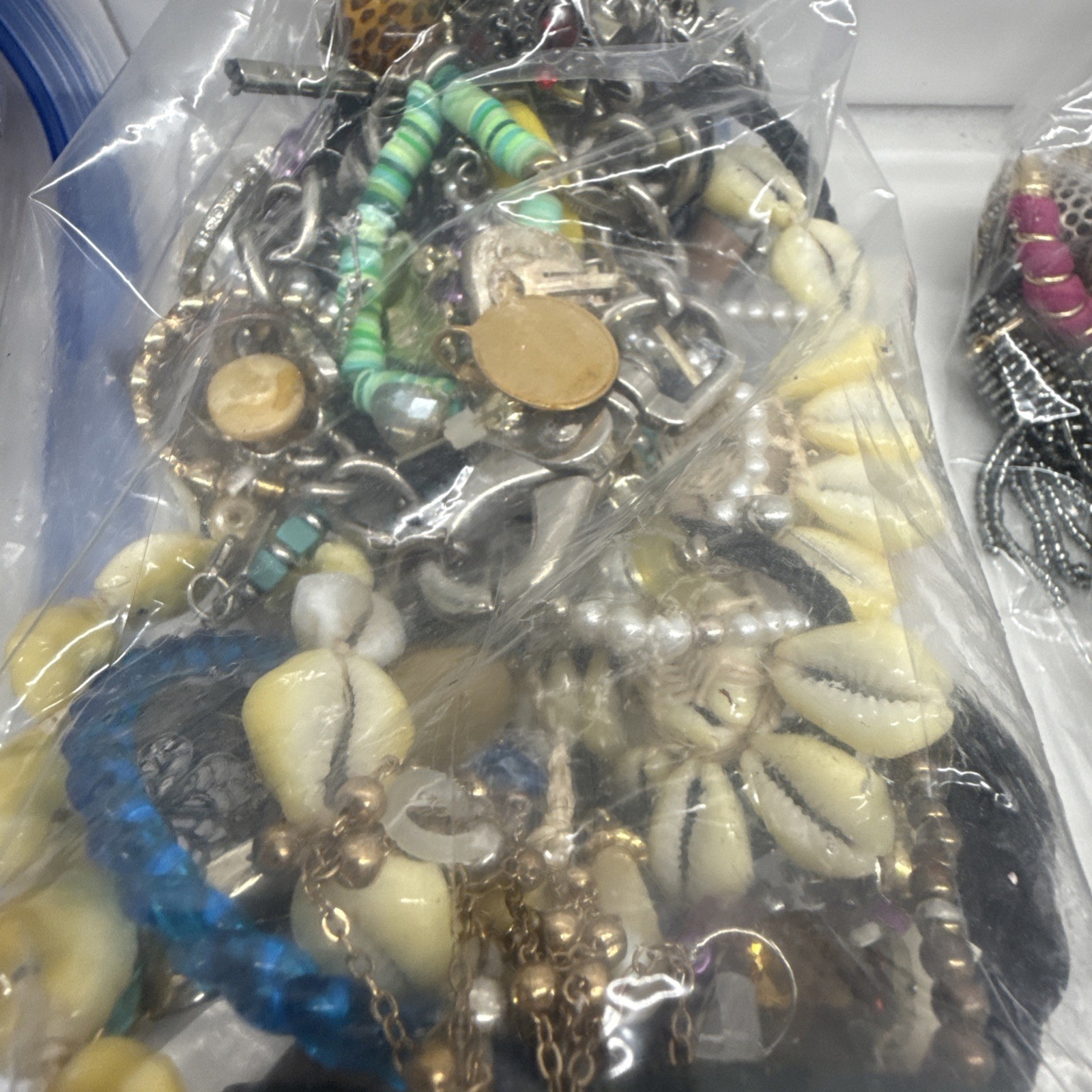 1 lb Mixed Jewelry Lot Wear Resell Craft Vintage Modern Costume Random Bag