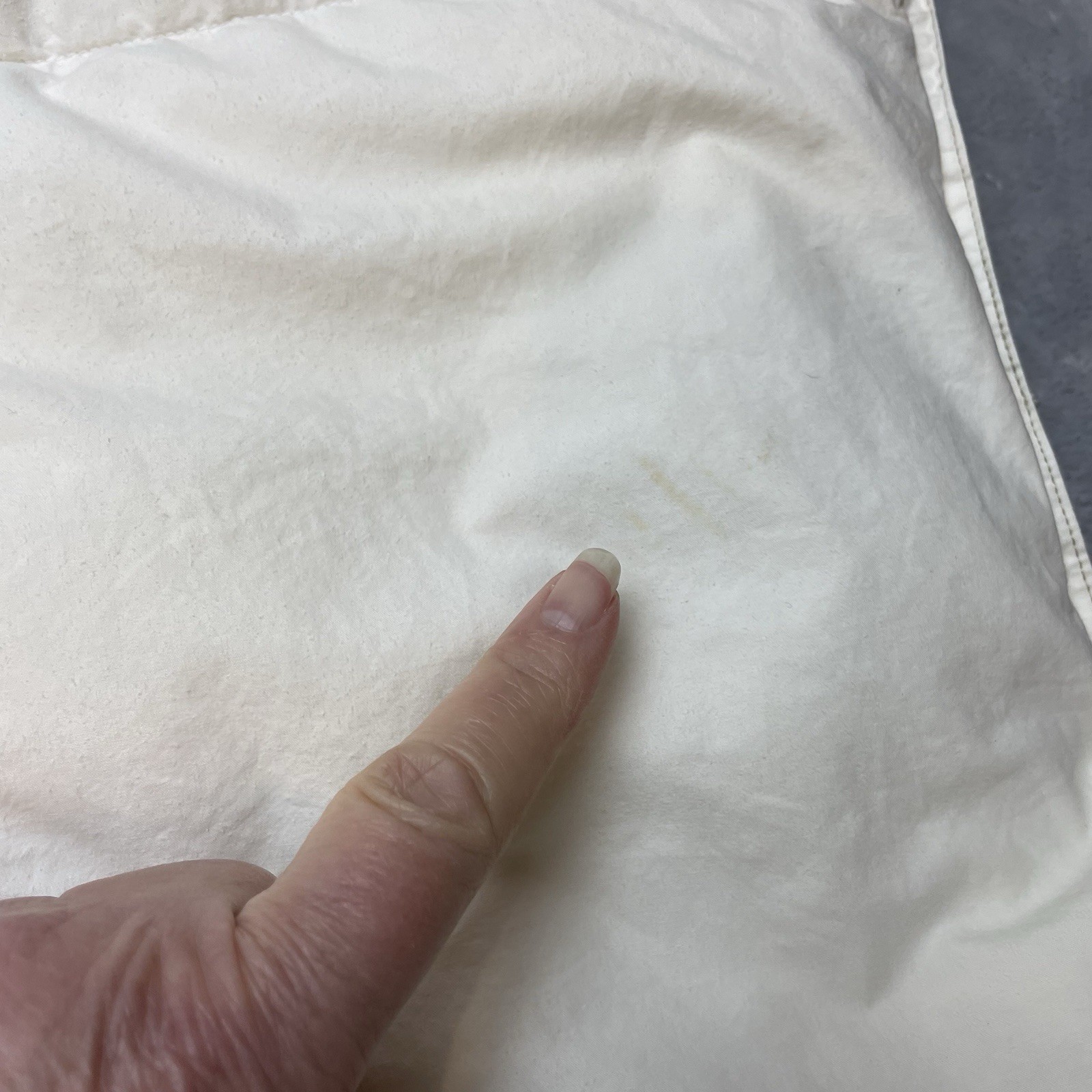 Ikea Honsbar Down Duvet Insert Full Queen Size White 86"x102" Baffle Quilted