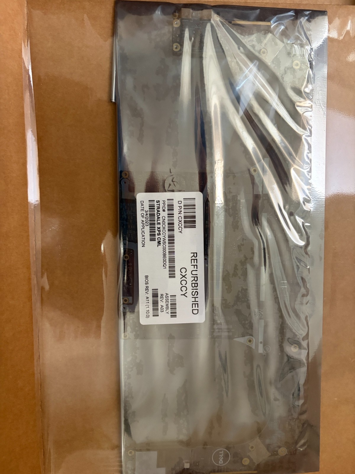 Dell XPS 17 9700 Intel i7-10875H CPU + RTX 2060 GPU Motherboard - CXCCY