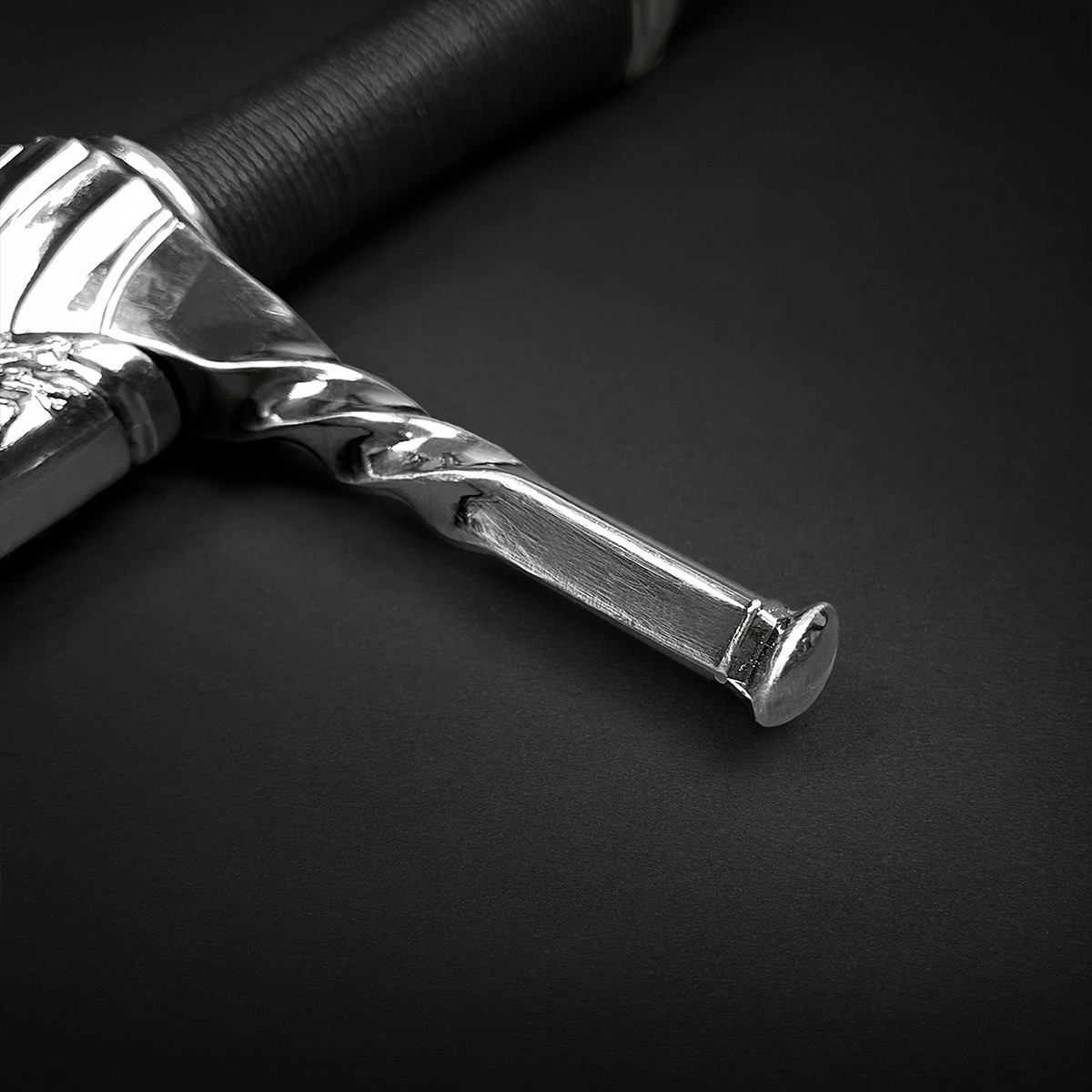 Medieval Fantasy Two Handed Sword - Stainless Steel Sword Blade w/Faux Leather