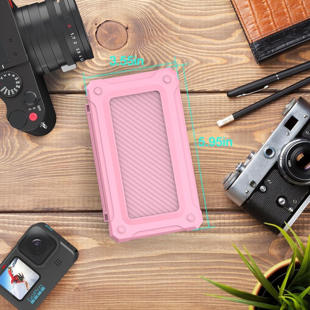 Durable Hard Shell SD Card Case for 20 SDXC & 20 TF - Lightweight & Portable