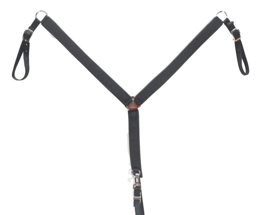 Draft Horse Nylon Breast Collar, Black