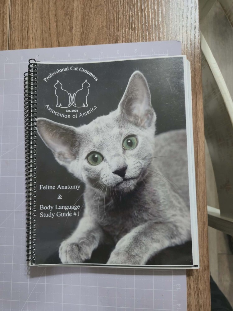 Complete Cat Grooming Study Guide Set #1-4 Certification Training Manuals PCGAA