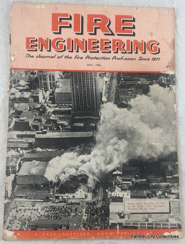 1930s 1940s Lot (5) Magazine Fire Engineering Firefighters Trucks Advertising +